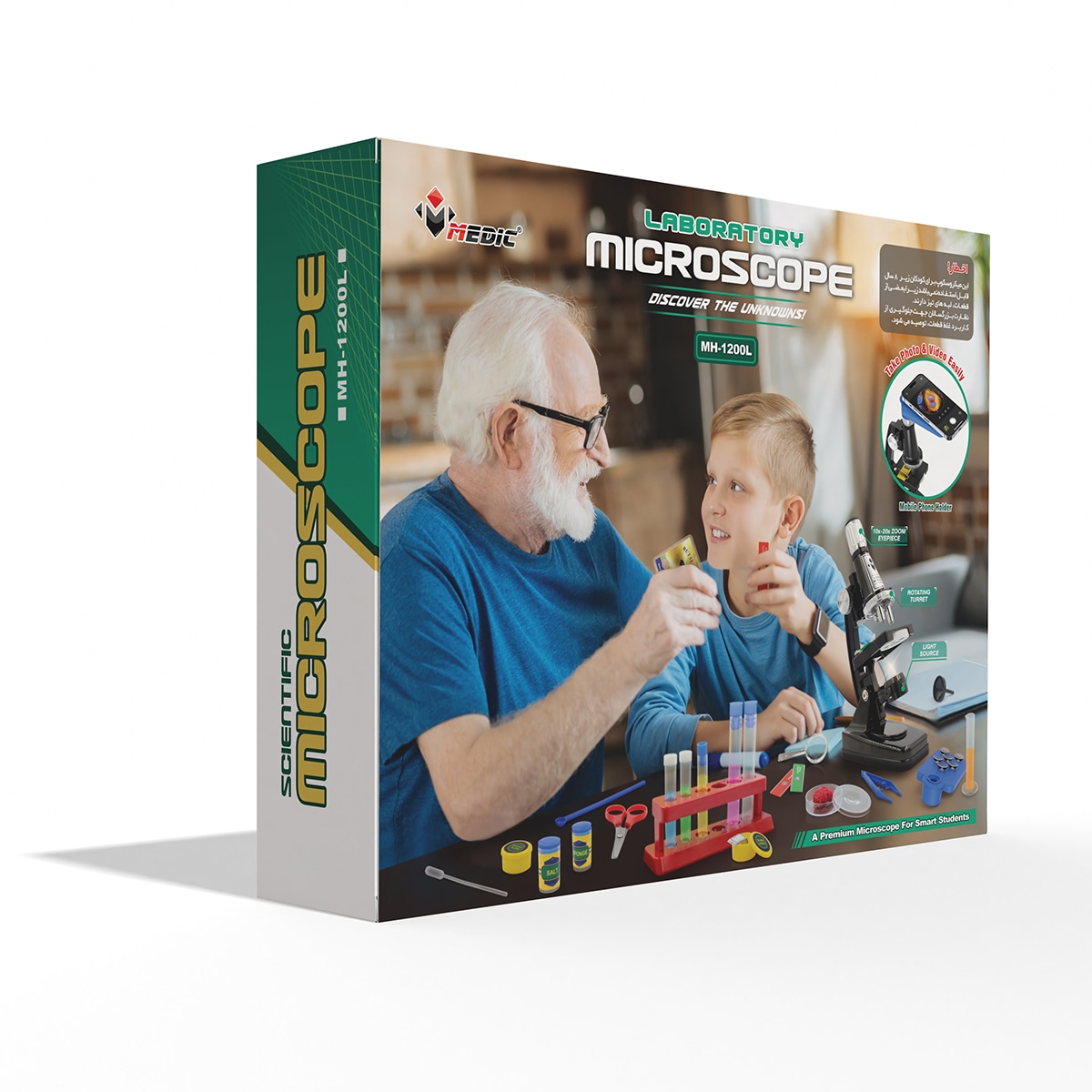 میکروسکوپ 1200X-L آزمایشگاهی مدیک