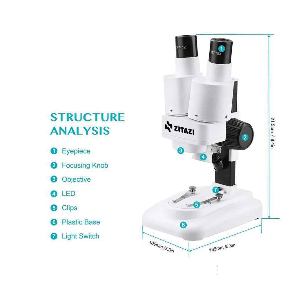 میکروسکوپ زیتازی دانش آموزی دوچشمی مدلBioLoop x20